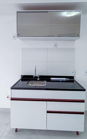 Studio à venda com 28m², 1 quarto e sem vaga Studio à venda com 28m², 1 quarto e sem vagaSala/Cozinha