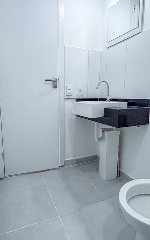 Studio à venda com 28m², 1 quarto e sem vaga Studio à venda com 28m², 1 quarto e sem vagaBanheiro