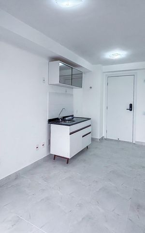 Studio à venda com 28m², 1 quarto e sem vaga Studio à venda com 28m², 1 quarto e sem vagaSala/Cozinha