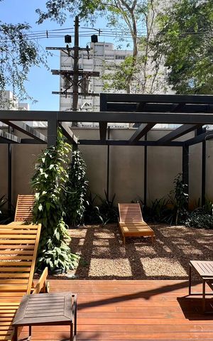 Studio para alugar com 40m², 1 quarto e 1 vaga Studio para alugar com 40m², 1 quarto e 1 vagaPiscina