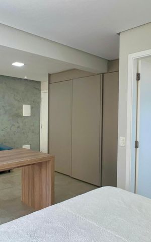 Studio para alugar com 40m², 1 quarto e 1 vaga Studio para alugar com 40m², 1 quarto e 1 vagaQuarto