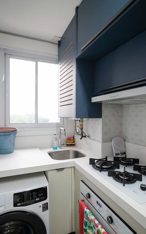 Apartamento à venda com 70m², 2 quartos e 2 vagasCozinha e área de serviço