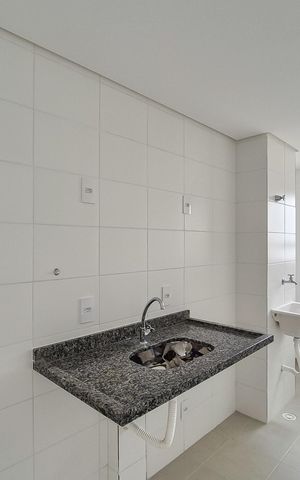 Apartamento à venda com 48m², 2 quartos e 1 vagaCozinha e Área de Serviço