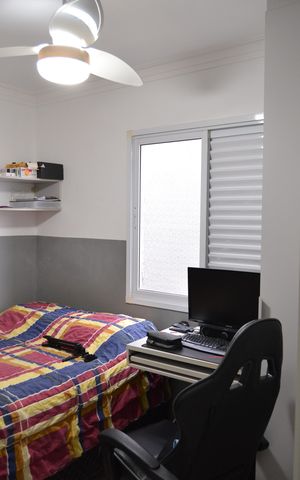 Apartamento à venda com 100m², 3 quartos e 2 vagasQuarto 2