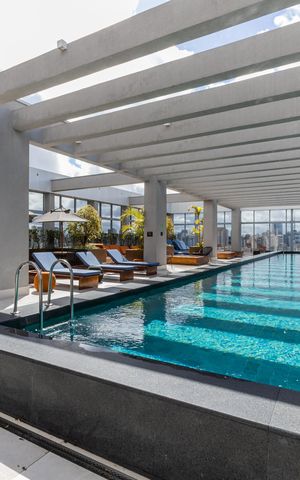Studio para alugar com 40m², 1 quarto e 1 vagaPiscina