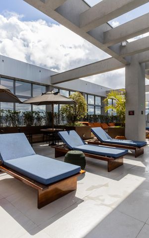Studio para alugar com 40m², 1 quarto e 1 vagaPiscina