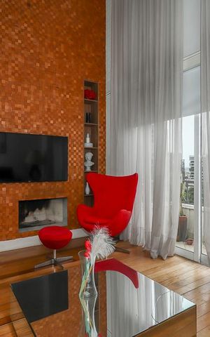Apartamento para alugar com 104m², 1 quarto e 2 vagasSala