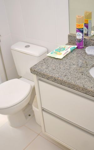 Apartamento para alugar com 128m², 4 quartos e 2 vagasBanheiro da Suíte 1