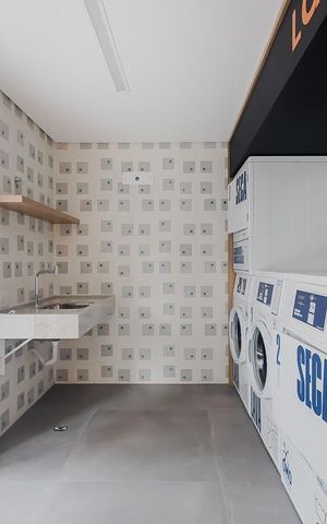 Studio à venda com 33m², 1 quarto e sem vagaLavanderia
