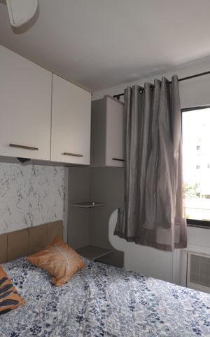 Apartamento para alugar com 55m², 2 quartos e 1 vagaQuarto 1 Suite