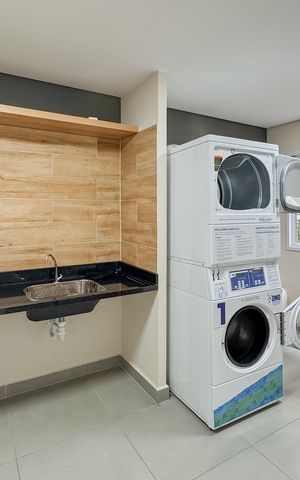 Apartamento para alugar com 29m², 1 quarto e sem vaga Apartamento para alugar com 29m², 1 quarto e sem vagaÁrea comum - Lavanderia