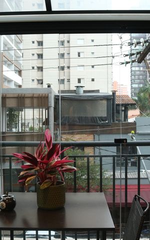 Studio à venda com 36m², 1 quarto e sem vagaVaranda