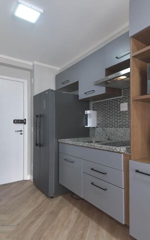 Studio à venda com 27m², 1 quarto e sem vagaCozinha