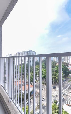 Studio à venda com 27m², 1 quarto e sem vagaVaranda