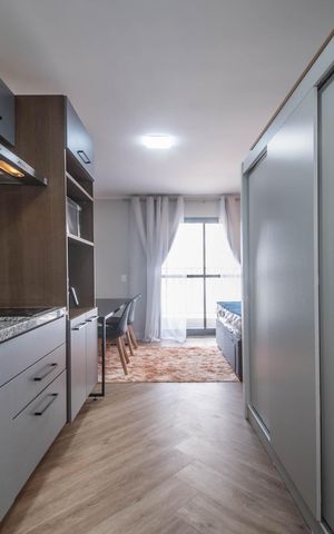 Studio à venda com 27m², 1 quarto e sem vagaCozinha