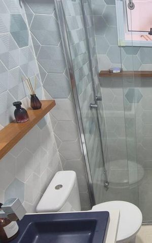 Apartamento à venda com 109m², 2 quartos e 1 vaga Apartamento à venda com 109m², 2 quartos e 1 vagaBanheiro da Suíte