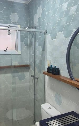 Apartamento à venda com 109m², 2 quartos e 1 vaga Apartamento à venda com 109m², 2 quartos e 1 vagaBanheiro Social