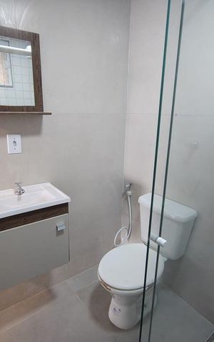 Casa de condomínio para alugar com 45m², 1 quarto e sem vaga Casa de condomínio para alugar com 45m², 1 quarto e sem vagaBanheiro