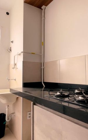 Apartamento para alugar com 49m², 2 quartos e 1 vaga Apartamento para alugar com 49m², 2 quartos e 1 vagaCozinha - Área de serviço