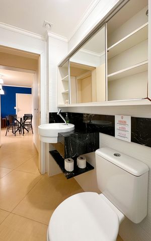 Apartamento para alugar com 70m², 1 quarto e sem vagaBanheiro Social