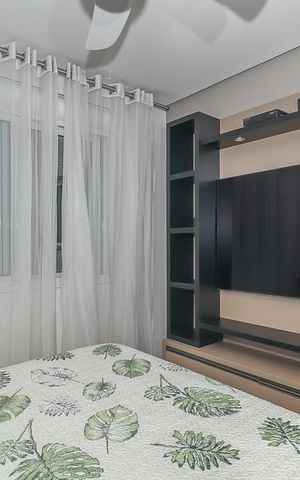Apartamento à venda com 49m², 1 quarto e 1 vagaQuarto