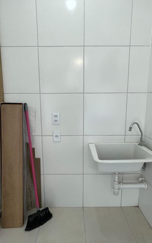 Apartamento à venda com 37m², 2 quartos e sem vaga Apartamento à venda com 37m², 2 quartos e sem vagaCozinha e Área de Serviço