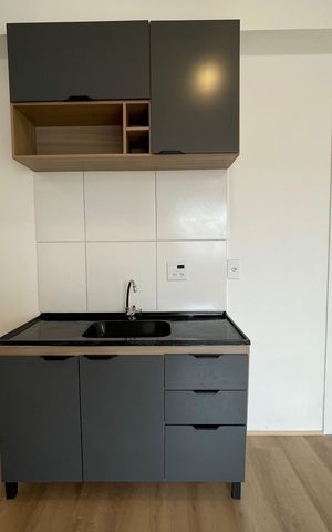 Apartamento à venda com 37m², 2 quartos e sem vaga Apartamento à venda com 37m², 2 quartos e sem vagaCozinha e Área de Serviço