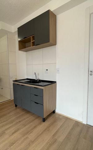 Apartamento à venda com 37m², 2 quartos e sem vaga Apartamento à venda com 37m², 2 quartos e sem vagaCozinha e Área de Serviço