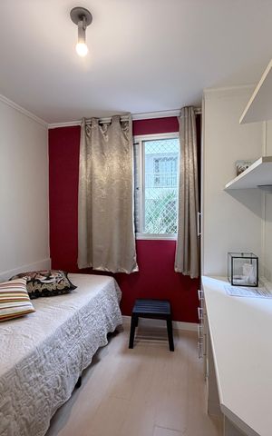 Apartamento à venda com 67m², 3 quartos e 1 vagaQuarto 2