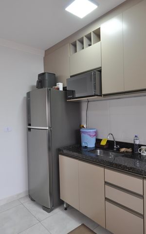 Studio à venda com 37m², 2 quartos e sem vagaCozinha