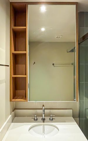 Studio para alugar com 25m², 1 quarto e sem vaga Studio para alugar com 25m², 1 quarto e sem vagaBanheiro