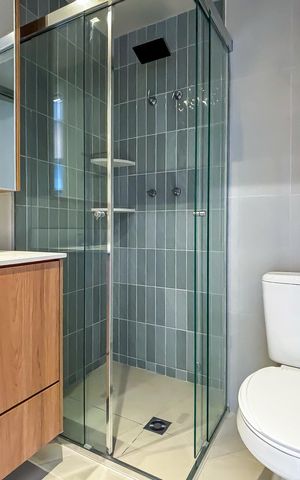 Studio para alugar com 25m², 1 quarto e sem vaga Studio para alugar com 25m², 1 quarto e sem vagaBanheiro