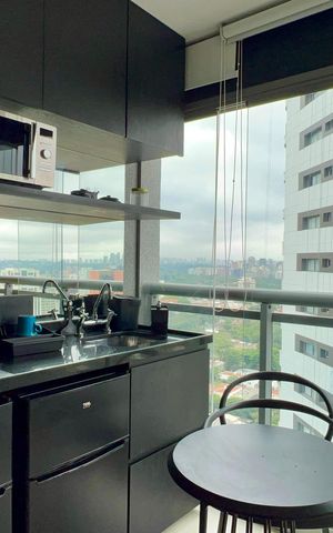 Studio para alugar com 31m², 1 quarto e 1 vaga Studio para alugar com 31m², 1 quarto e 1 vagaCozinha