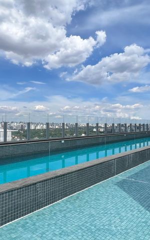 Studio para alugar com 31m², 1 quarto e 1 vaga Studio para alugar com 31m², 1 quarto e 1 vagaPiscina