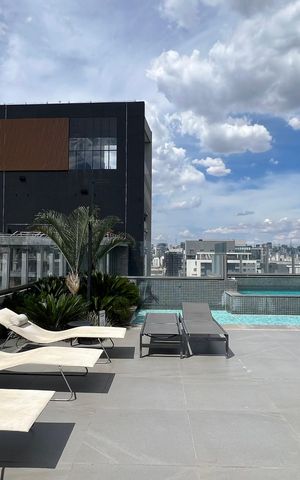 Studio para alugar com 31m², 1 quarto e 1 vaga Studio para alugar com 31m², 1 quarto e 1 vagaPiscina
