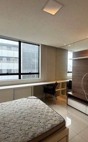 Apartamento para alugar com 26m², 1 quarto e 1 vagaStudio