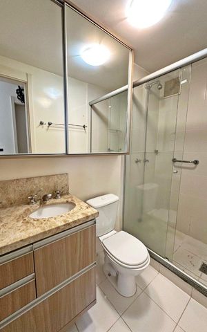 Apartamento para alugar com 50m², 2 quartos e 1 vaga Apartamento para alugar com 50m², 2 quartos e 1 vagaBanheiro Social