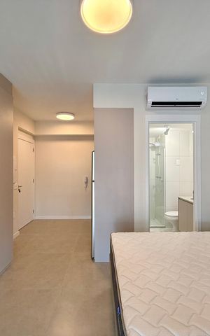 Studio para alugar com 27m², 1 quarto e sem vaga Studio para alugar com 27m², 1 quarto e sem vagaQuarto