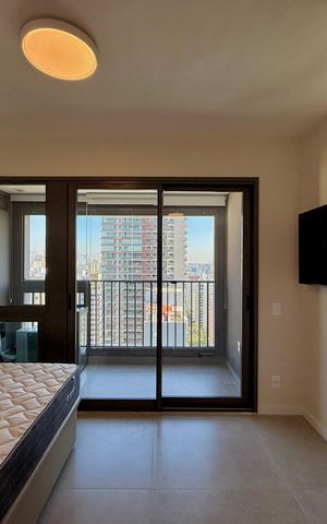 Studio para alugar com 27m², 1 quarto e sem vaga Studio para alugar com 27m², 1 quarto e sem vagaQuarto