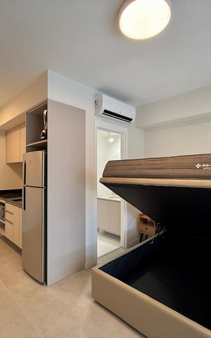 Studio para alugar com 27m², 1 quarto e sem vaga Studio para alugar com 27m², 1 quarto e sem vagaQuarto