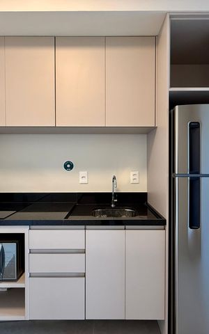 Studio para alugar com 27m², 1 quarto e sem vaga Studio para alugar com 27m², 1 quarto e sem vagaCozinha