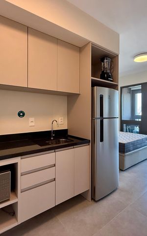 Studio para alugar com 27m², 1 quarto e sem vaga Studio para alugar com 27m², 1 quarto e sem vagaCozinha