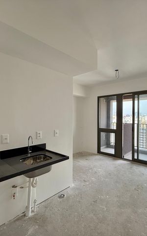 Studio para alugar com 27m², 1 quarto e sem vagaCozinha 