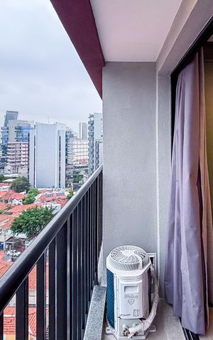 Studio para alugar com 24m², 1 quarto e sem vaga Studio para alugar com 24m², 1 quarto e sem vagaSacada