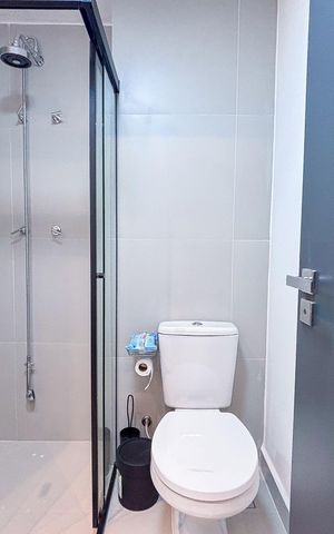 Studio para alugar com 24m², 1 quarto e sem vaga Studio para alugar com 24m², 1 quarto e sem vagaBanheiro