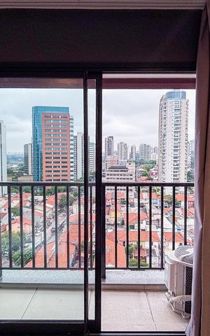 Studio para alugar com 24m², 1 quarto e sem vaga Studio para alugar com 24m², 1 quarto e sem vagaSacada