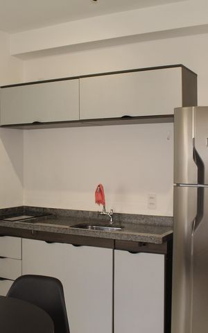 Studio à venda com 25m², 1 quarto e sem vagaCozinha