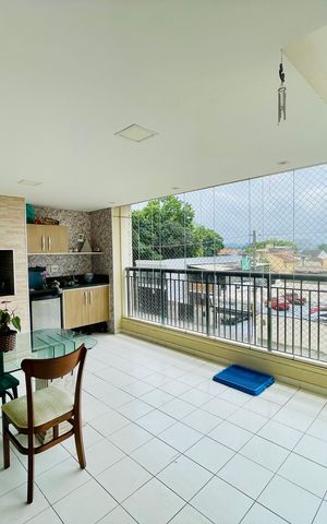 Apartamento para alugar com 135m², 3 quartos e 2 vagasVaranda gourmet