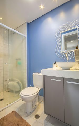 Apartamento à venda com 56m², 2 quartos e 1 vaga Apartamento à venda com 56m², 2 quartos e 1 vagaBanheiro 2