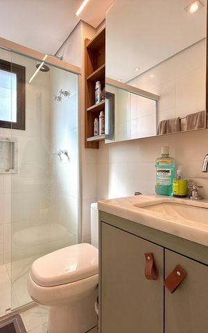 Apartamento para alugar com 69m², 2 quartos e 1 vaga Apartamento para alugar com 69m², 2 quartos e 1 vagaBanheiro Suíte